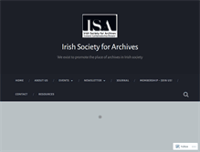 Tablet Screenshot of irishsocietyforarchives.com